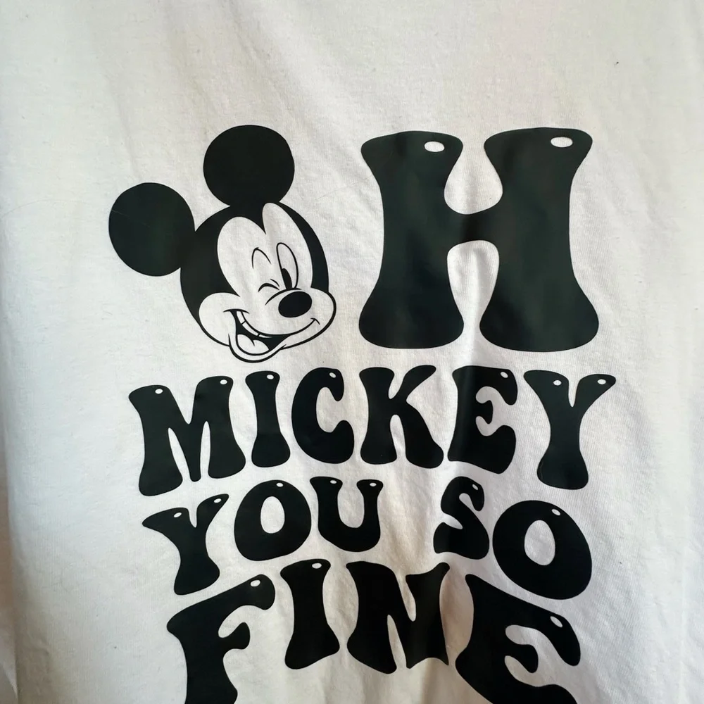 Comfort Colors White Tee with Cartoon Graphic - Picture 2 of 3